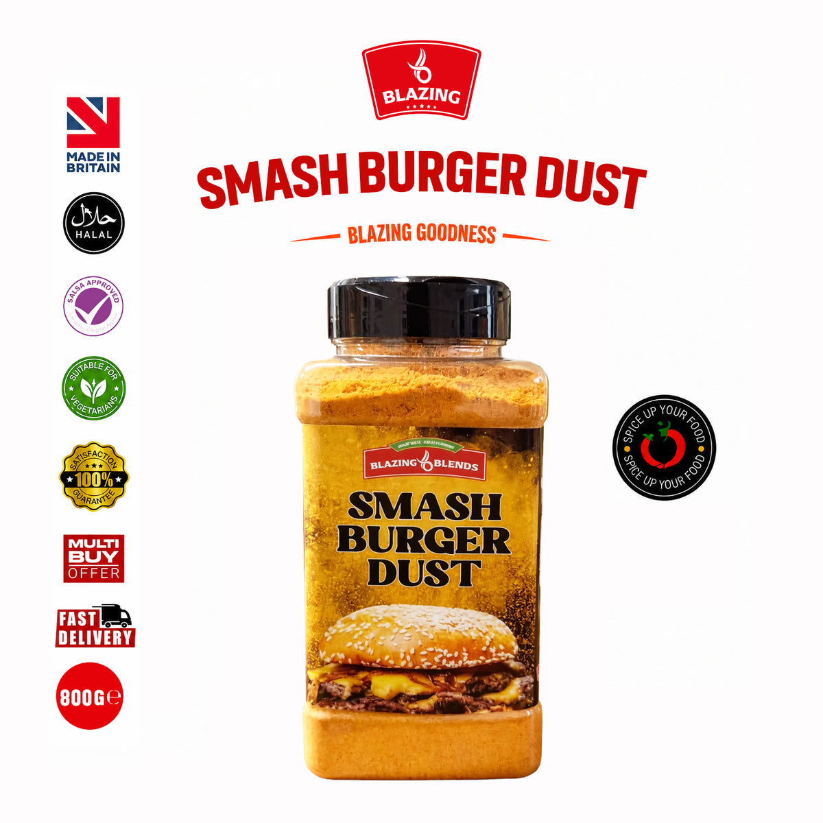 Blazing Smash Burger Seasoning Dust 800g