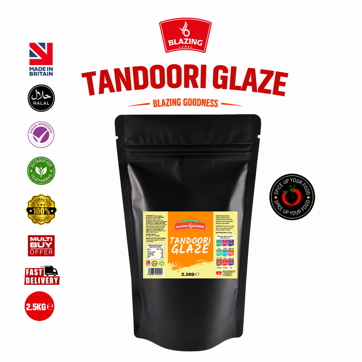 Tandoori Glaze 2.5kg – Indian Style Tandoori Glaze for Chicken & Grill Dishes
