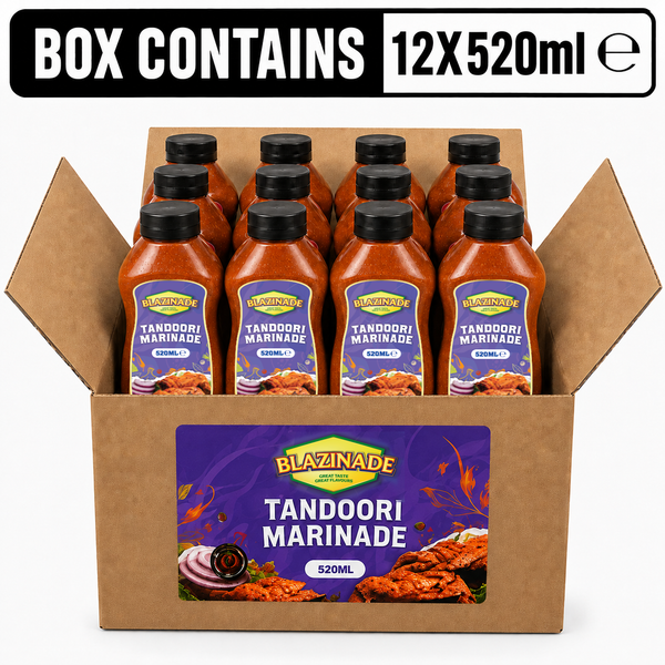 Blazing Tandoori Marinade Sauce 520ml for Chicken, Meat and Vegetables