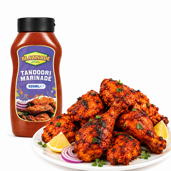Blazing Tandoori Marinade Sauce 520ml for Chicken, Meat and Vegetables