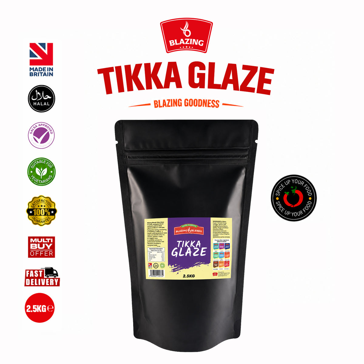 Tikka Glaze 2.5kg – Indian Style Tikka Glaze for Chicken & Grill Dishes