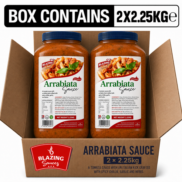 Blazing Arrabiata Sauce 2.25kg, Bold Spicy Ready-to-Use Cooking Sauce
