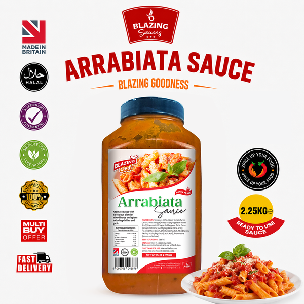 Blazing Arrabiata Sauce 2.25kg, Bold Spicy Ready-to-Use Cooking Sauce
