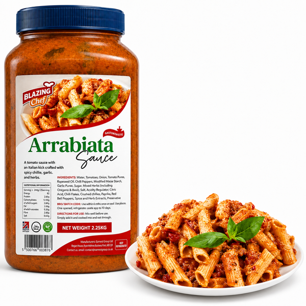 Blazing Arrabiata Sauce 2.25kg, Bold Spicy Ready-to-Use Cooking Sauce