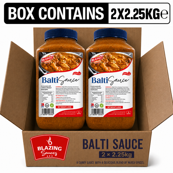 Blazing Balti Sauce 2.25kg, Authentic Spiced Ready-to-Use Curry Sauce
