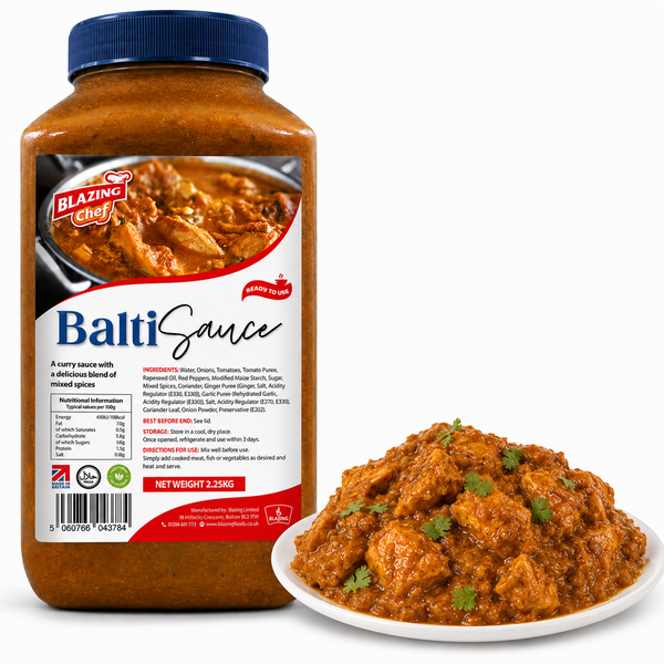 Blazing Balti Sauce 2.25kg, Authentic Spiced Ready-to-Use Curry Sauce
