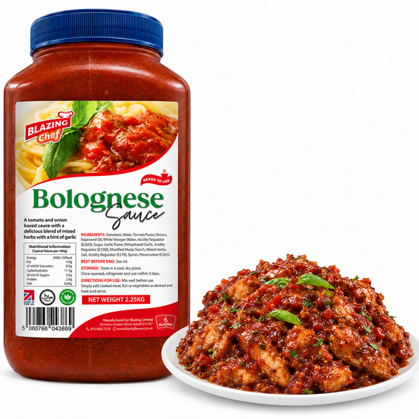 Blazing Bolognese Sauce 2.25kg, Classic Italian-Style Ready-to-Use Cooking Sauce