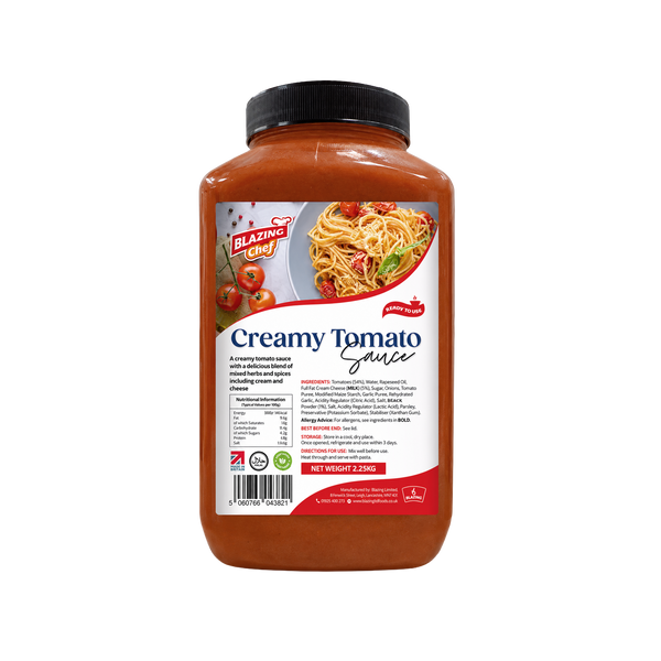 Blazing Creamy Tomato Pasta Sauce 2.25kg, Rich Ready-to-Use Cooking Sauce