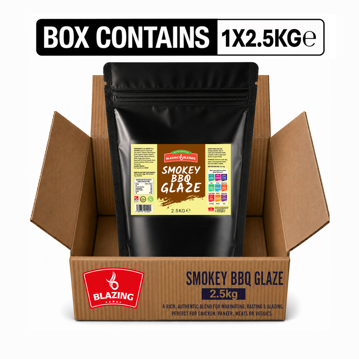 Smoke BBQ Glaze 2.5kg – Smoky BBQ Wing & Grill Glaze for Catering