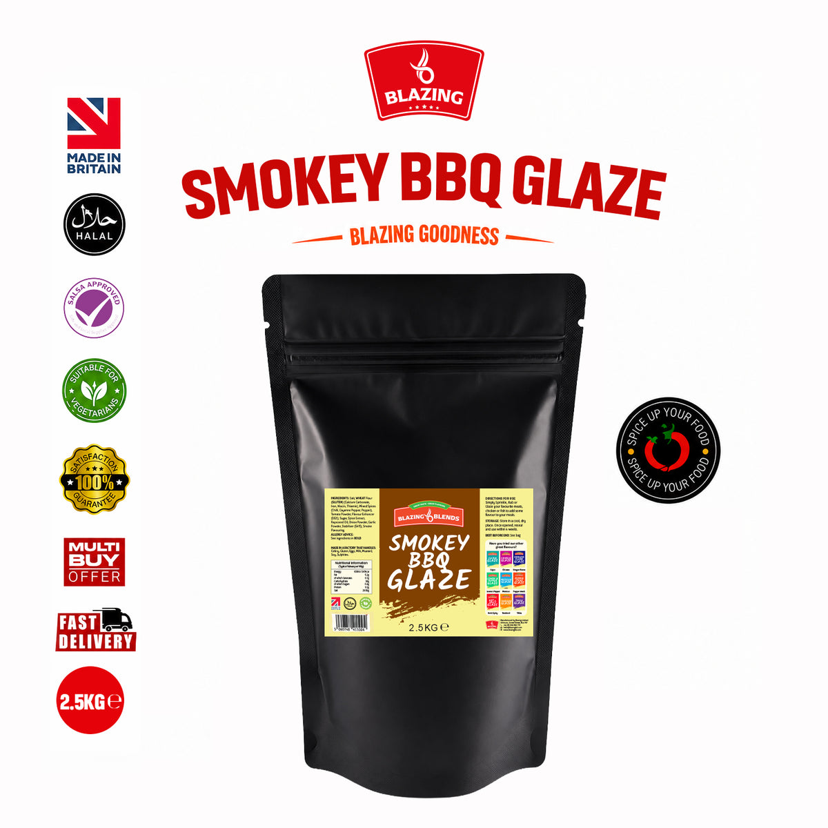 Smoke BBQ Glaze 2.5kg – Smoky BBQ Wing & Grill Glaze for Catering