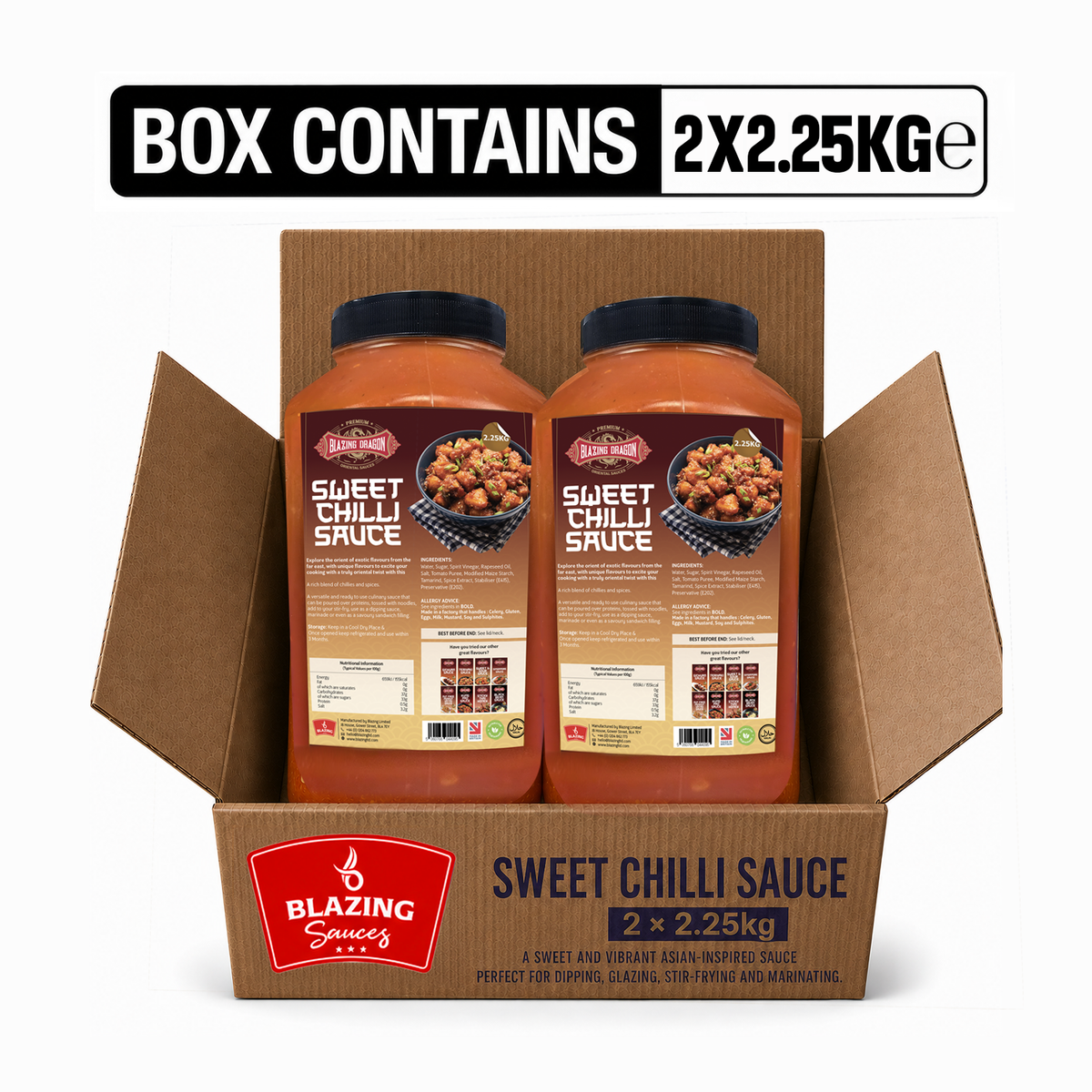 Blazing Sweet Chilli Sauce 2.25kg – Wholesale Sweet & Spicy Dipping Sauce