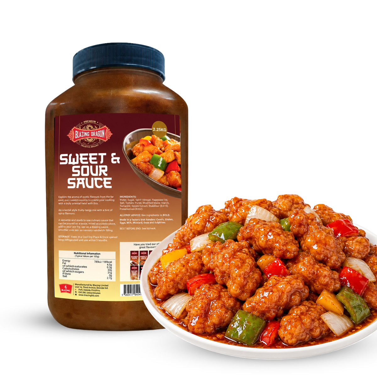 Blazing Sweet & Sour Sauce 2.25kg – Wholesale Chinese Style Cooking Sauce