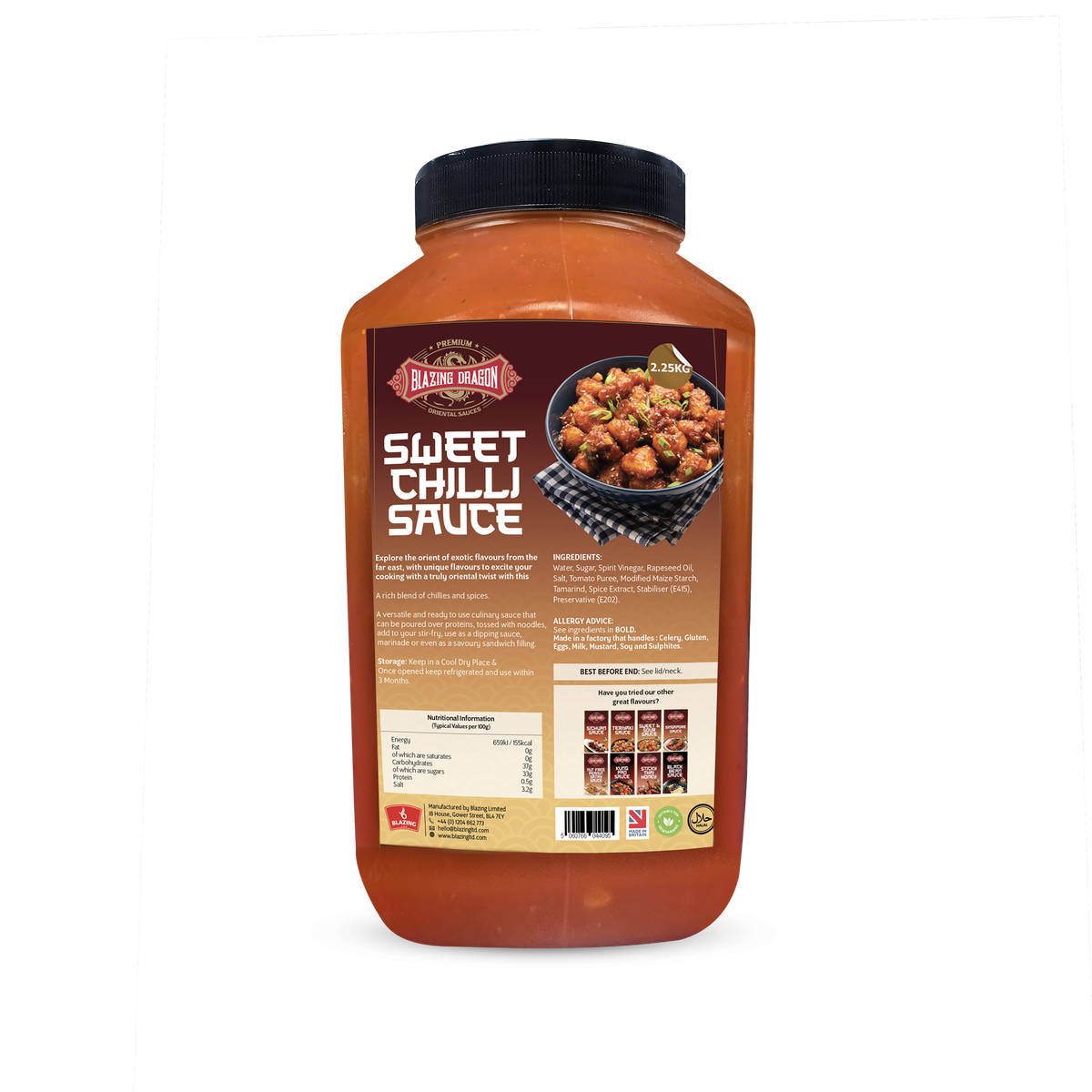 Blazing Sweet Chilli Sauce 2.25kg – Wholesale Sweet & Spicy Dipping Sauce