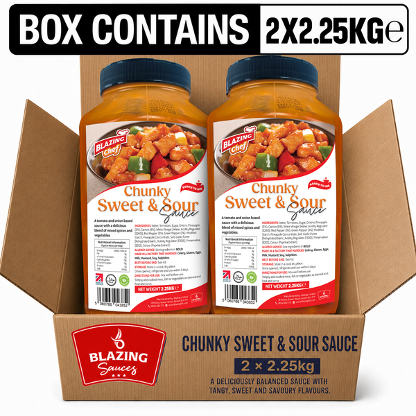 Chunky Sweet & Sour Sauce 2.25kg, Tangy & Fruity Ready-to-Use Cooking Sauce