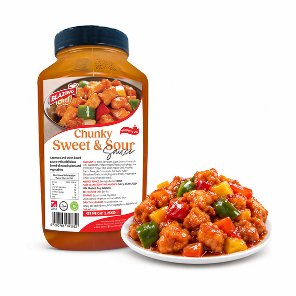 Chunky Sweet & Sour Sauce 2.25kg, Tangy & Fruity Ready-to-Use Cooking Sauce
