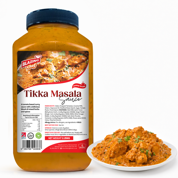 Blazing Tikka Masala Sauce 2.25kg, Creamy & Spiced Ready-to-Use Curry Sauce
