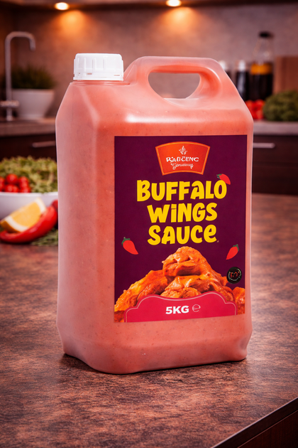Blazing Buffalo Wings Sauce 5kg, Classic Spicy Wing Sauce, Dip and Dressing