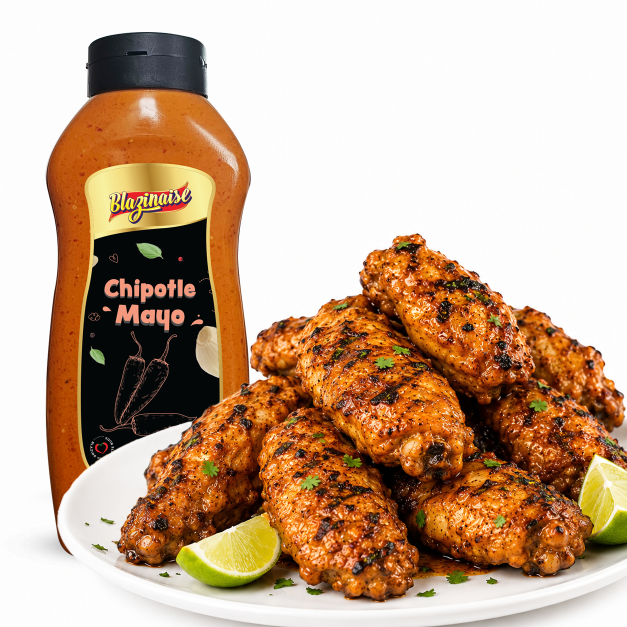 Blazing Chipotle Mayo Sauce 960ml, Smoky and Creamy Chilli Mayo