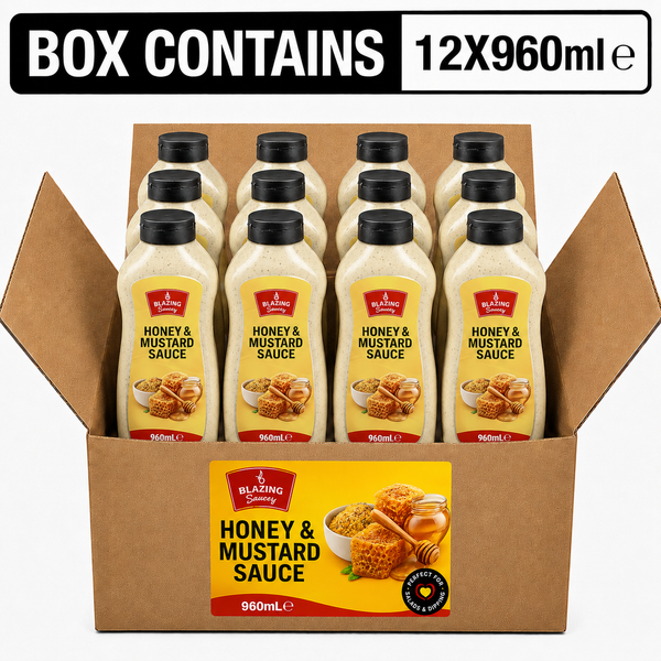 Blazing Honey Mustard Mayonnaise 960ml, Creamy Sweet and Tangy Sauce
