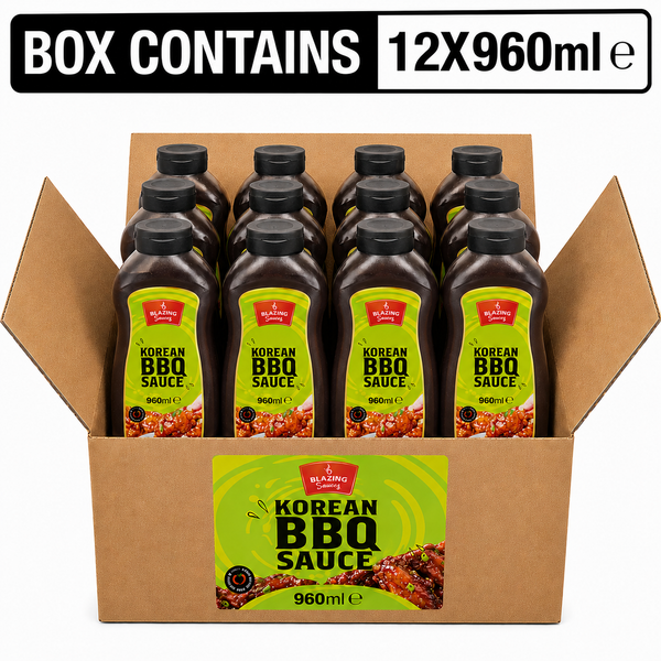 Blazing Korean BBQ Sauce 960ml, Sweet and Smoky Asian Glaze