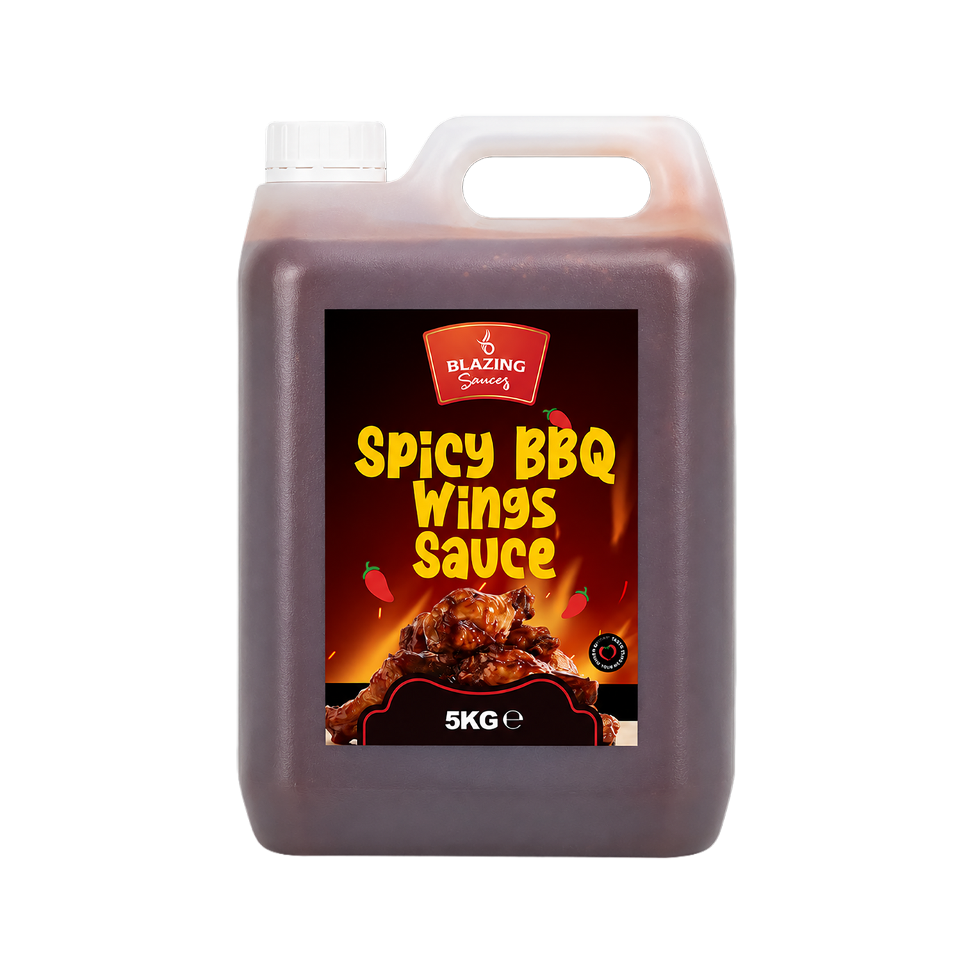 Blazing Spicy BBQ Wings Sauce 5kg, Smoky Chilli Glaze & Marinade
