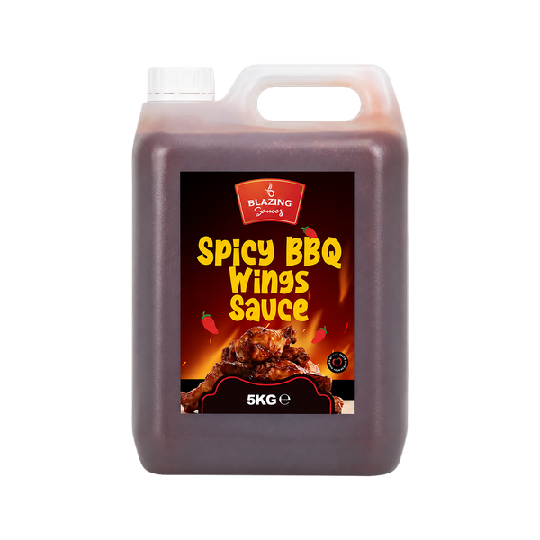 Blazing Spicy BBQ Wings Sauce 5kg, Smoky Chilli Glaze & Marinade