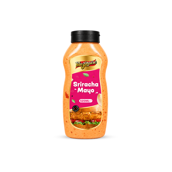Peri Peri Sriracha Mayo 520ml, Spicy Chilli Garlic Mayonnaise, Dip and Dressing