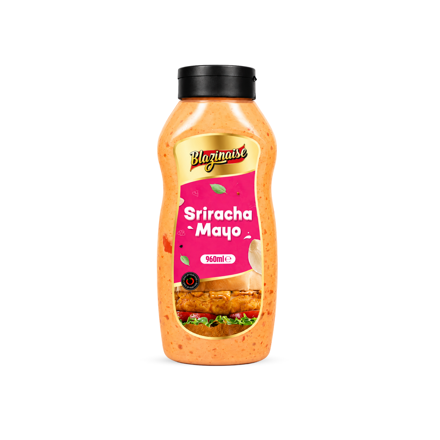 Peri Peri Sriracha Mayo 960ml, Spicy Chilli Garlic Mayonnaise, Dip and Dressing