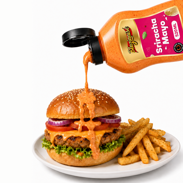 Peri Peri Sriracha Mayo 520ml, Spicy Chilli Garlic Mayonnaise, Dip and Dressing