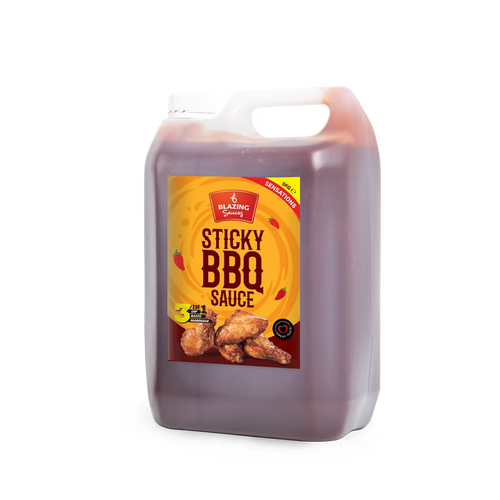 Blazing Sticky BBQ Sauce 5kg, Perfect for Chicken Wings, Ribs & More