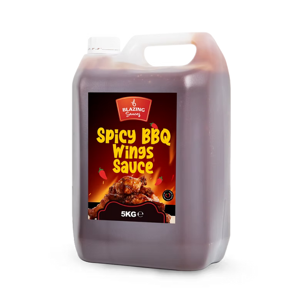Blazing Spicy BBQ Wings Sauce 5kg, Smoky Chilli Glaze & Marinade