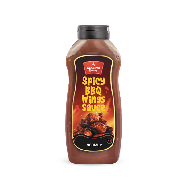 Blazing Spicy BBQ Wings Sauce 960ml, Smoky Chilli Glaze & Marinade