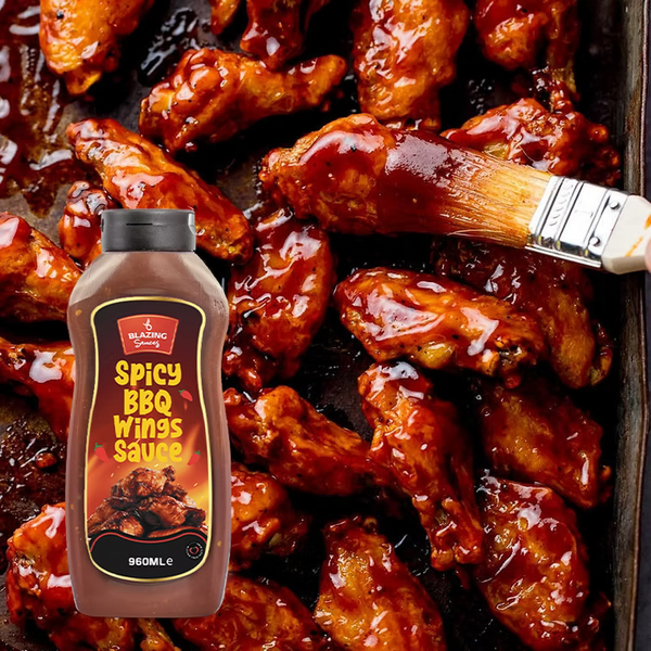 Blazing Spicy BBQ Wings Sauce 5kg, Smoky Chilli Glaze & Marinade