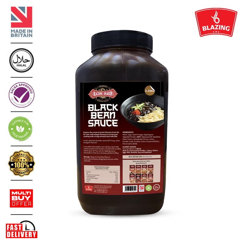 Blazing Black Bean Sauce 2.25kg – Wholesale Chinese Style Stir Fry Sauce