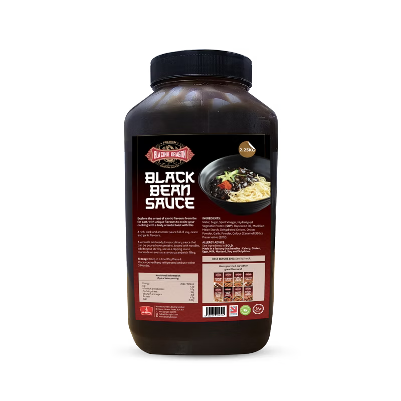 Blazing Black Bean Sauce 2.25kg – Wholesale Chinese Style Stir Fry Sauce