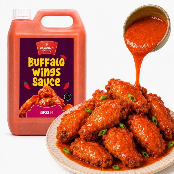 Blazing Buffalo Wings Sauce 5kg, Classic Spicy Wing Sauce, Dip and Dressing