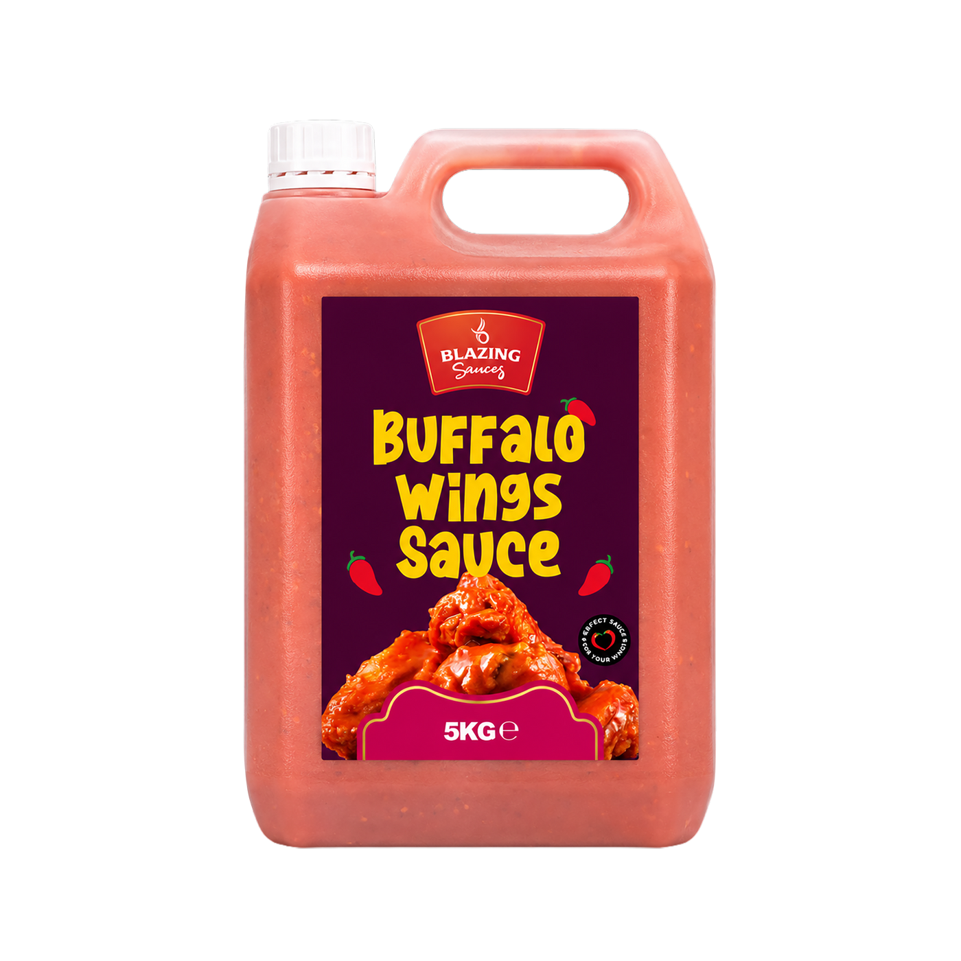 Blazing Buffalo Wings Sauce 5kg, Classic Spicy Wing Sauce, Dip and Dressing