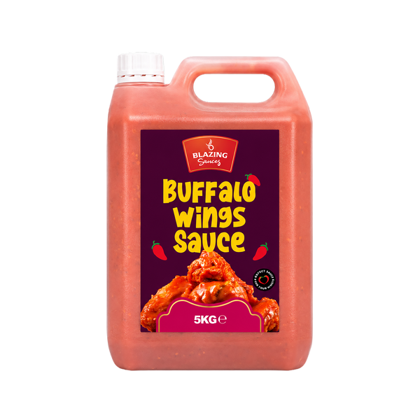 Blazing Buffalo Wings Sauce 5kg, Classic Spicy Wing Sauce, Dip and Dressing