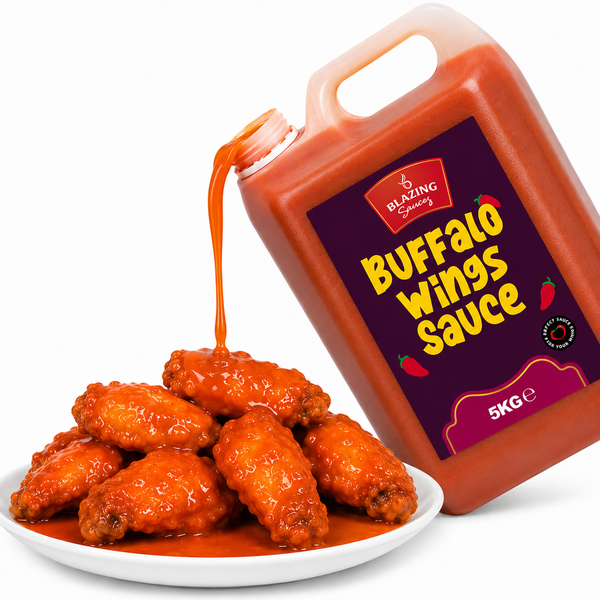 Blazing Buffalo Wings Sauce 5kg, Classic Spicy Wing Sauce, Dip and Dressing