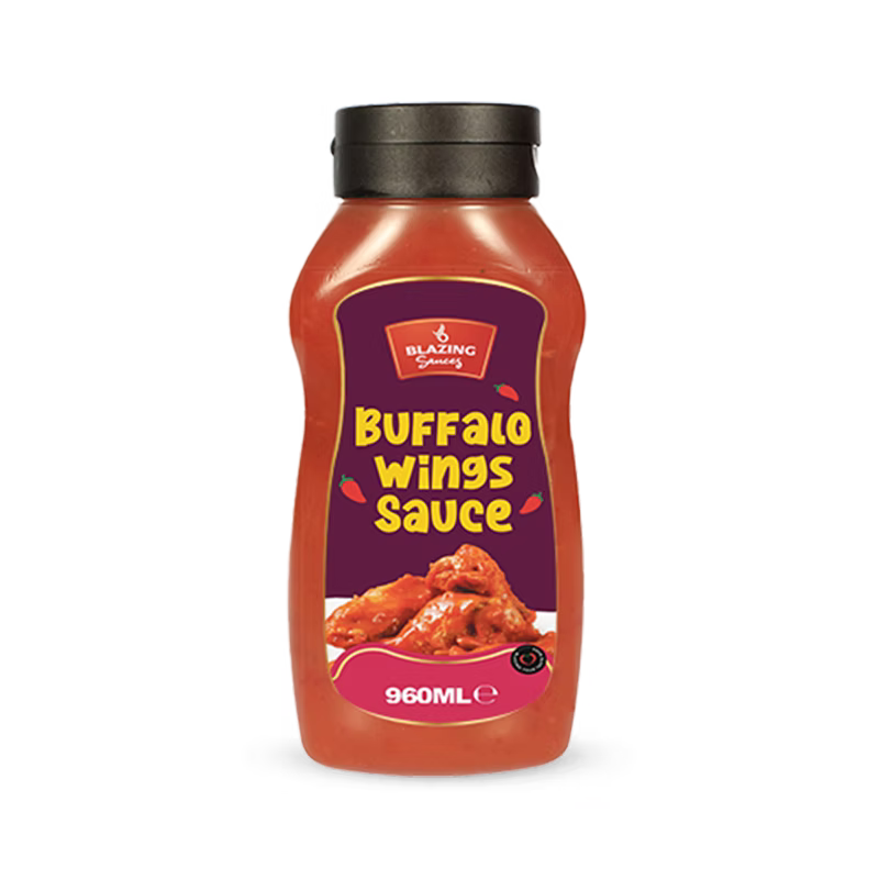 Blazing Buffalo Wings Sauce 960ml, Classic Spicy Wing Sauce, Dip and Dressing