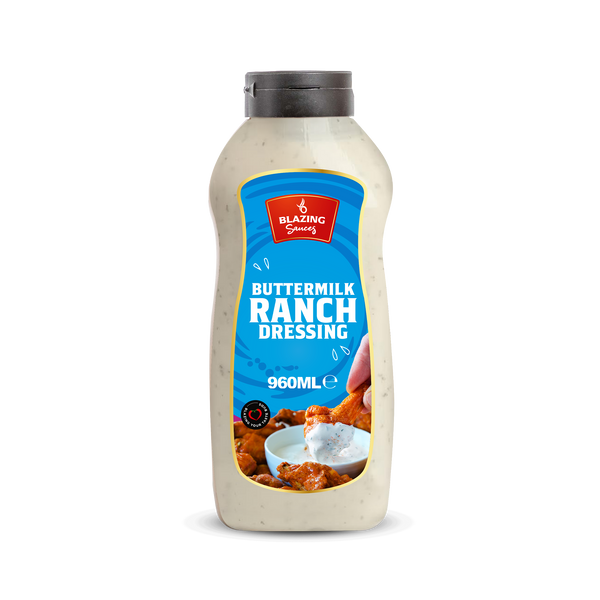 Blazing Buttermilk Ranch Dressing 960ml, Creamy and Tangy Classic Dip