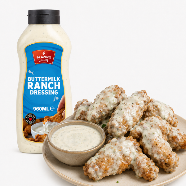 Blazing Buttermilk Ranch Dressing 960ml, Creamy and Tangy Classic Dip
