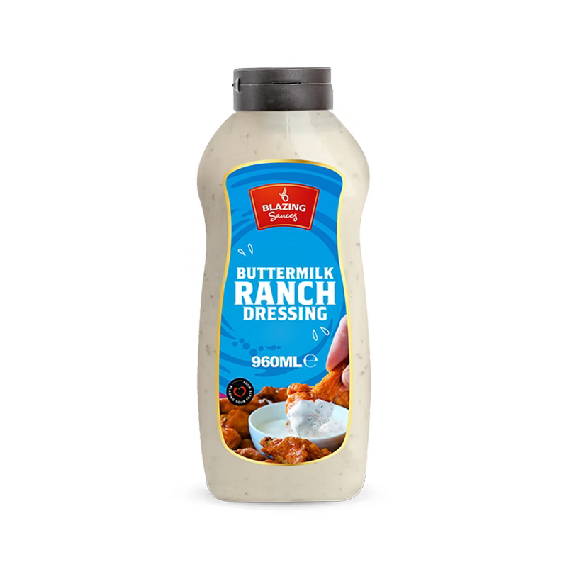 Blazing Buttermilk Ranch Dressing 960ml, Creamy and Tangy Classic Dip