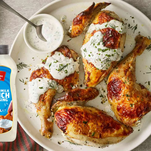 Blazing Buttermilk Ranch Dressing 960ml, Creamy and Tangy Classic Dip