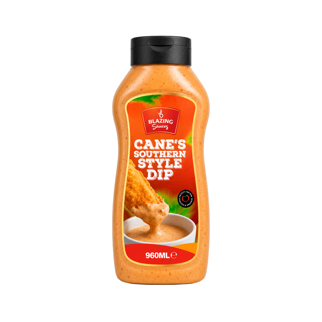 Blazing Cane's Southern Style Dipping Sauce 960ml, Creamy Sauce for Chicken and Burgers