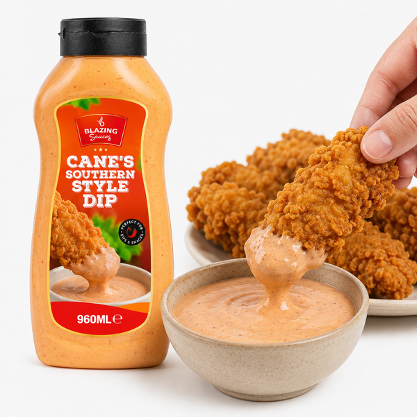 Blazing Cane's Southern Style Dipping Sauce 960ml, Creamy Sauce for Chicken and Burgers