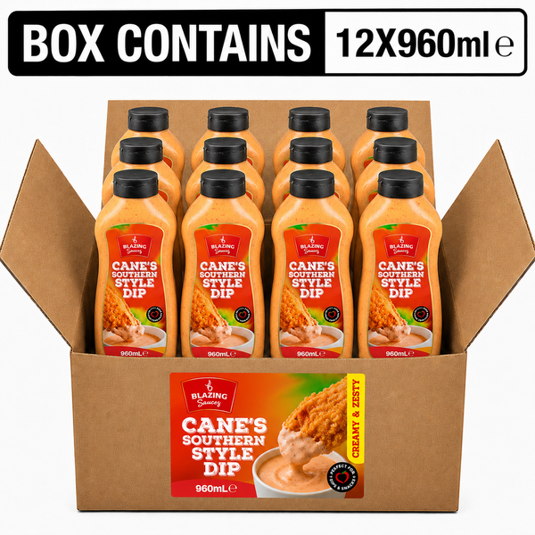 Blazing Cane's Southern Style Dipping Sauce 960ml, Creamy Sauce for Chicken and Burgers