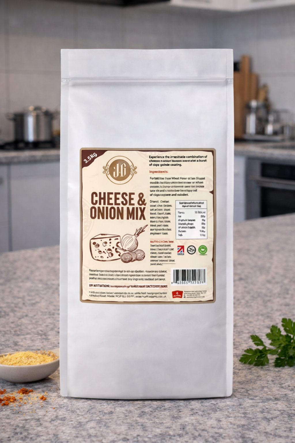 Blazing Cheese & Onion Mix 7kg – Crispy Coating & Seasoning (3.5kg x 2 Bags)