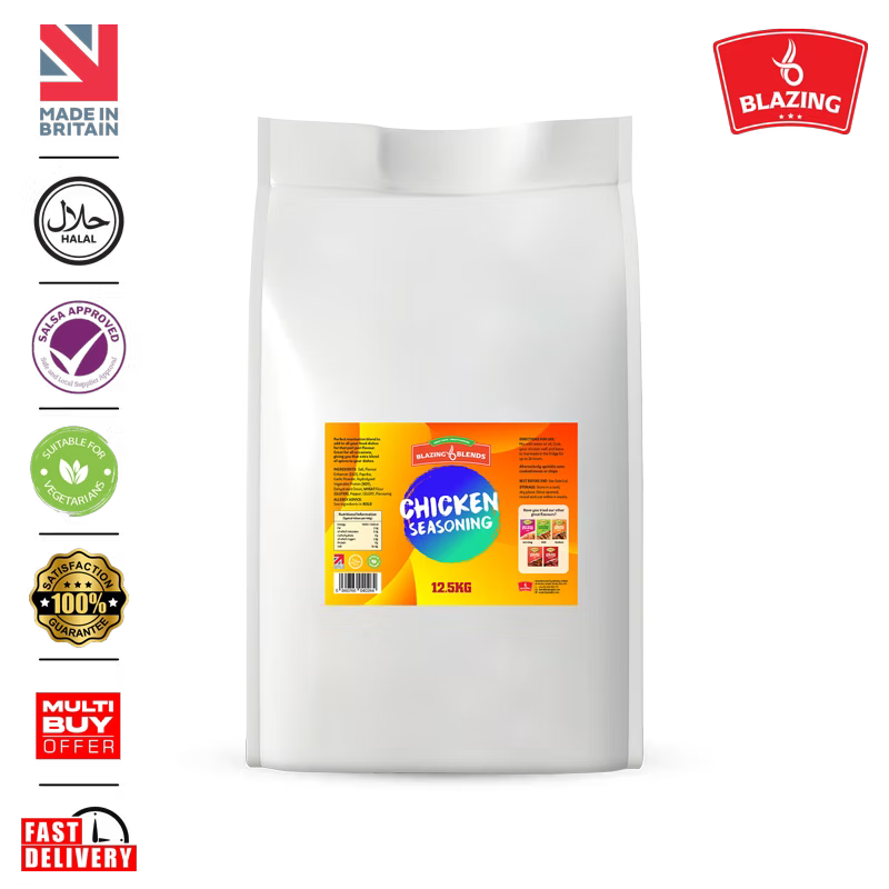Blazing Chicken Seasoning Mix 12.5kg – Bulk Chicken Spice Blend for Takeaways