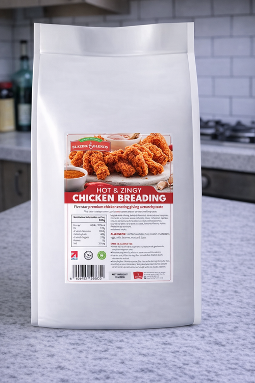 Hot & Zingy Chicken Breading 12.5kg – Bulk Spicy Fried Chicken Coating Mix